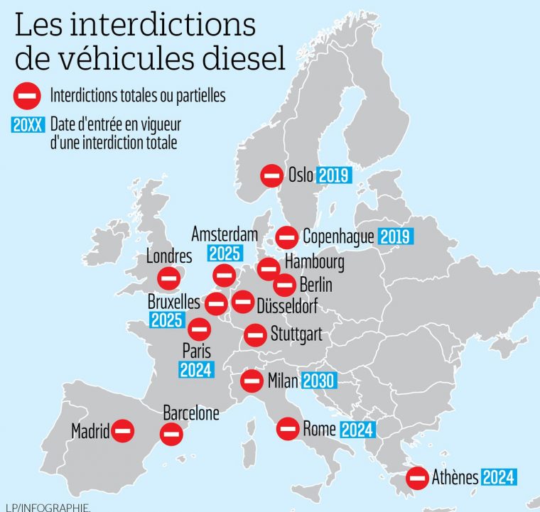 Ces Grandes Villes D'europe Qui S'apprêtent À Bannir Le destiné Carte Europe Avec Capitales