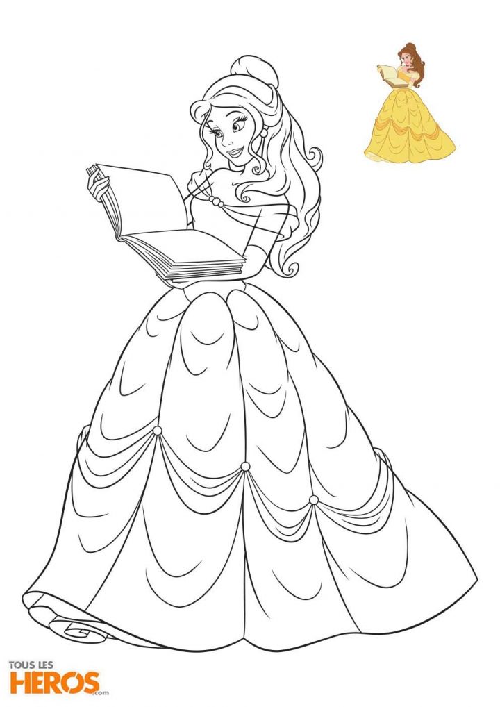 Cette Semaine, Tous Les Héros Vous Propose D'imprimer 5 à Coloriage Princesses Disney À Imprimer