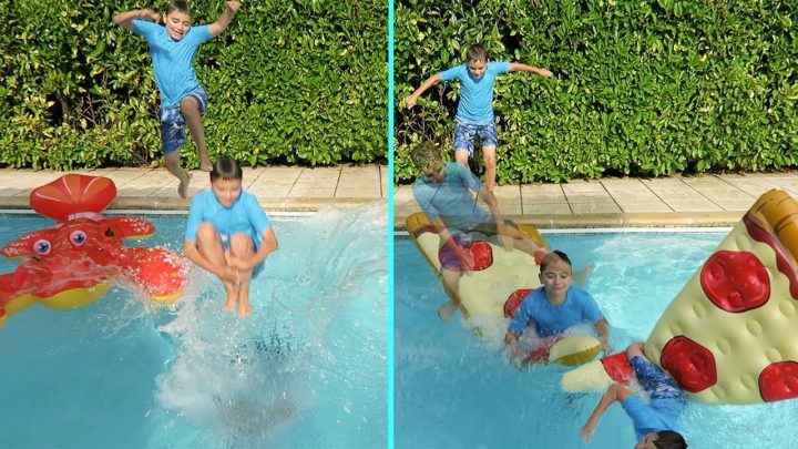 Challenge Bombes Et Sauts Dans La Piscine serapportantà Jeux De Saut Dans L Eau