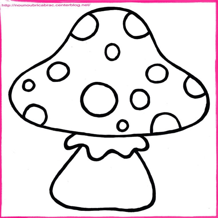 Champignon À Colorier | Champignon Dessin, Coloriage tout Dessiner Un Champignon