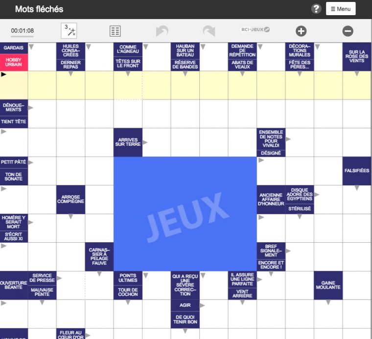 Chaque Jour Des Nouvelles Grilles De Mots Fléchés À à Jouer Aux Mots Fléchés