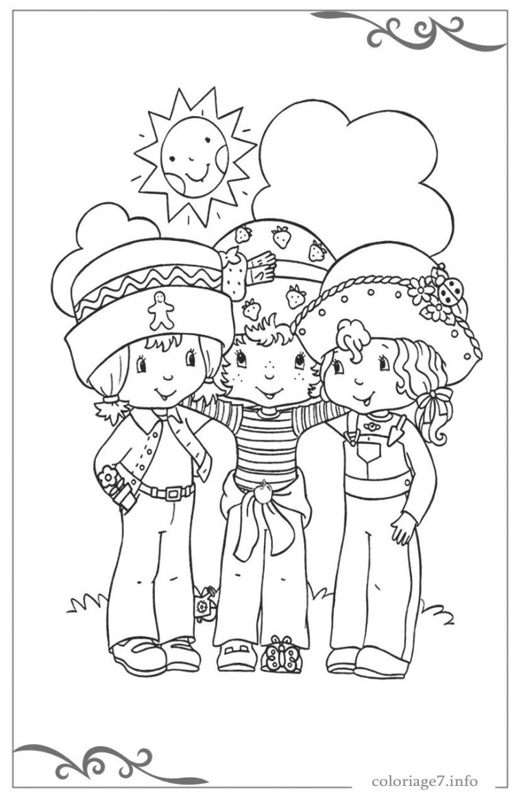 Charlotte Aux Fraises Coloriage Pour Filles En Ligne Gratuit concernant Charlotte Au Fraise Coloriage