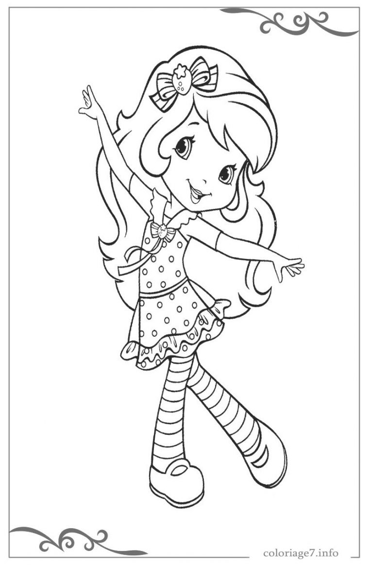 Charlotte Aux Fraises De Coloriages Pour Filles Gratuits encequiconcerne Charlotte Au Fraise Coloriage