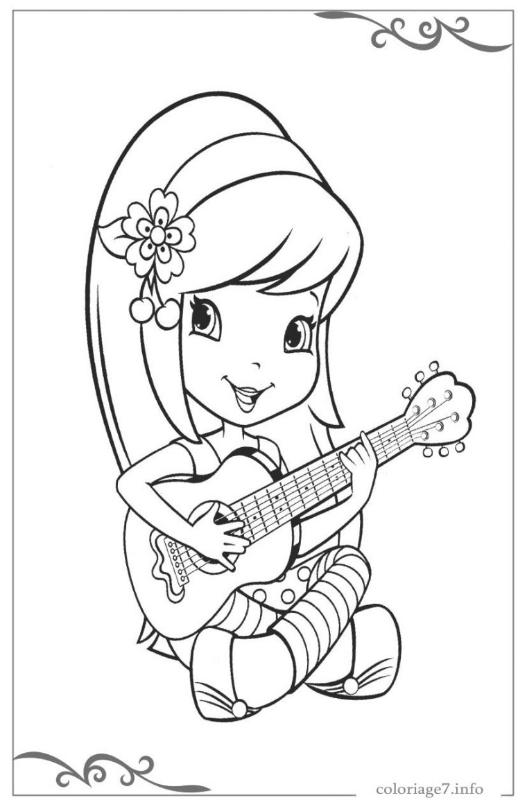 Charlotte Aux Fraises Dessins À Imprimer Et À Colorier Pour à Charlotte Au Fraise Coloriage