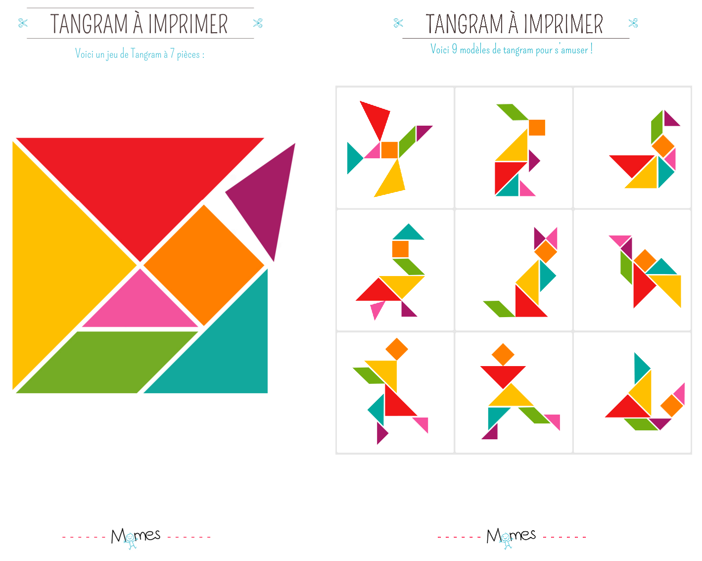 Chasse Aux Trésor De Pâques - Pikebou encequiconcerne Jeu De Tangram À Imprimer