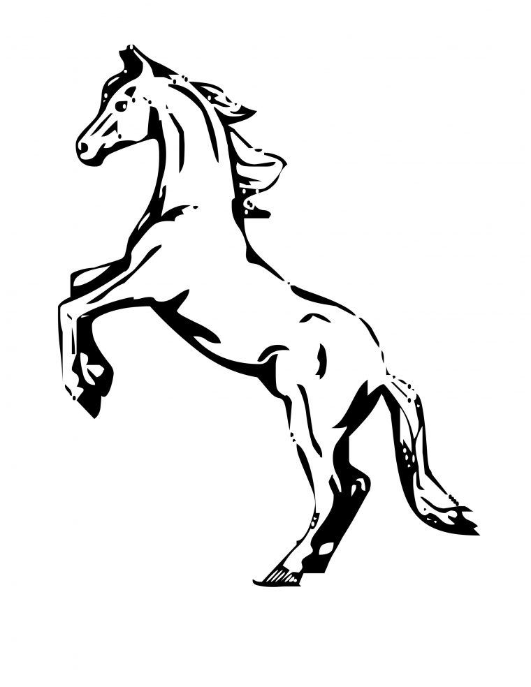 Cheval #27 (Animaux) – Coloriages À Imprimer pour Image De Cheval A Colorier