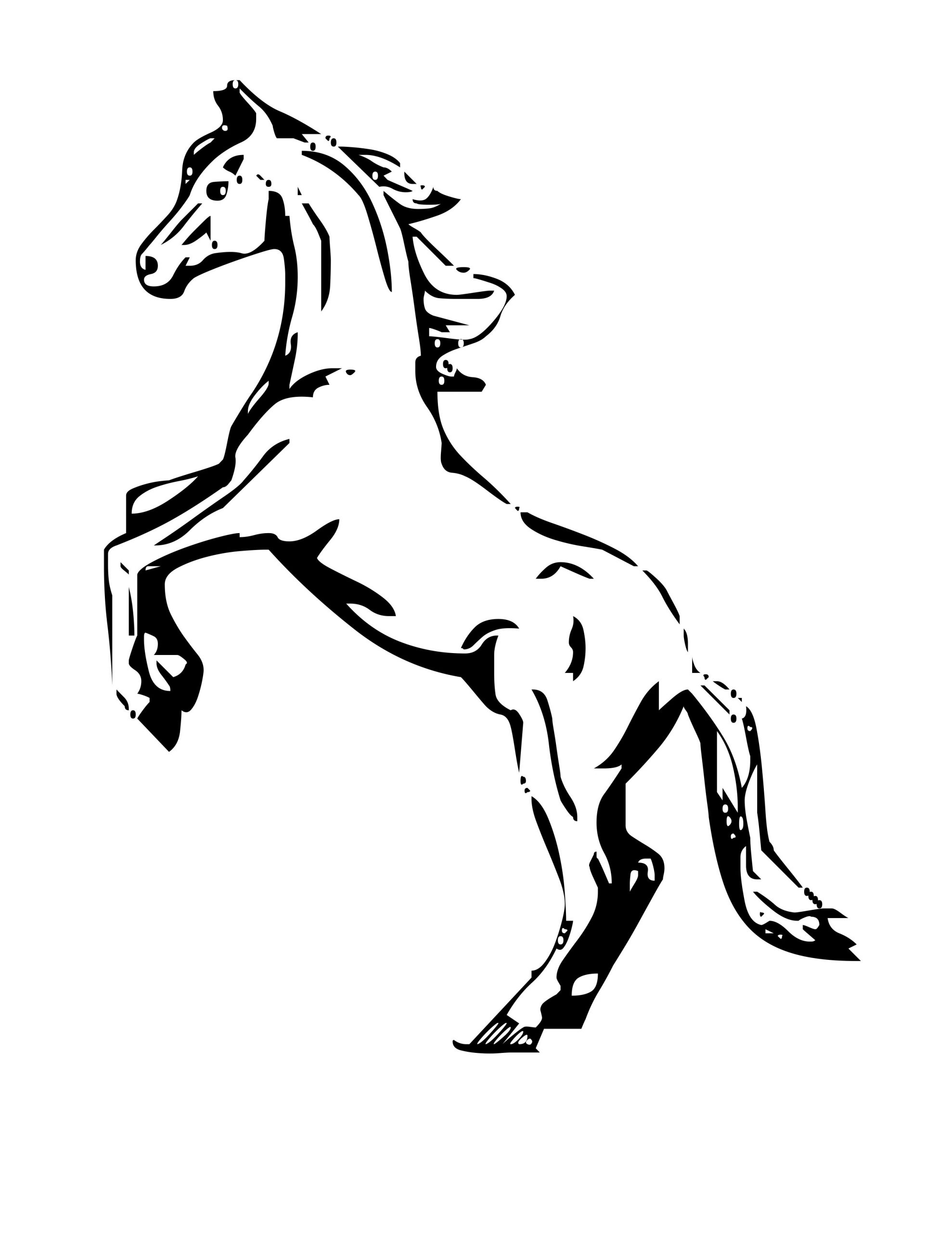 Cheval #27 (Animaux) – Coloriages À Imprimer pour Image De Cheval A Colorier 