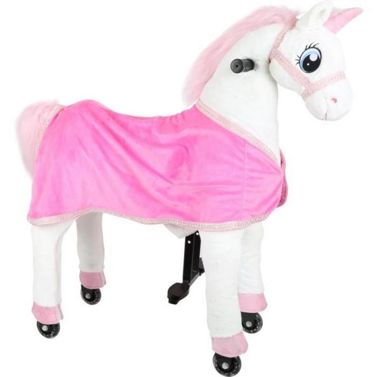 Cheval Blanc Pour Enfant À Monter Peluche Licorne Pour Fille serapportantà Jouet Pour Fille 4 5 Ans