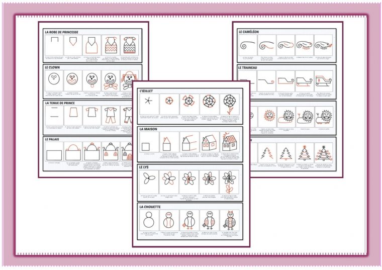Chez Maicresse Karine: Brevet Dessin Guidé Gs pour Modèles De Dessins À Reproduire