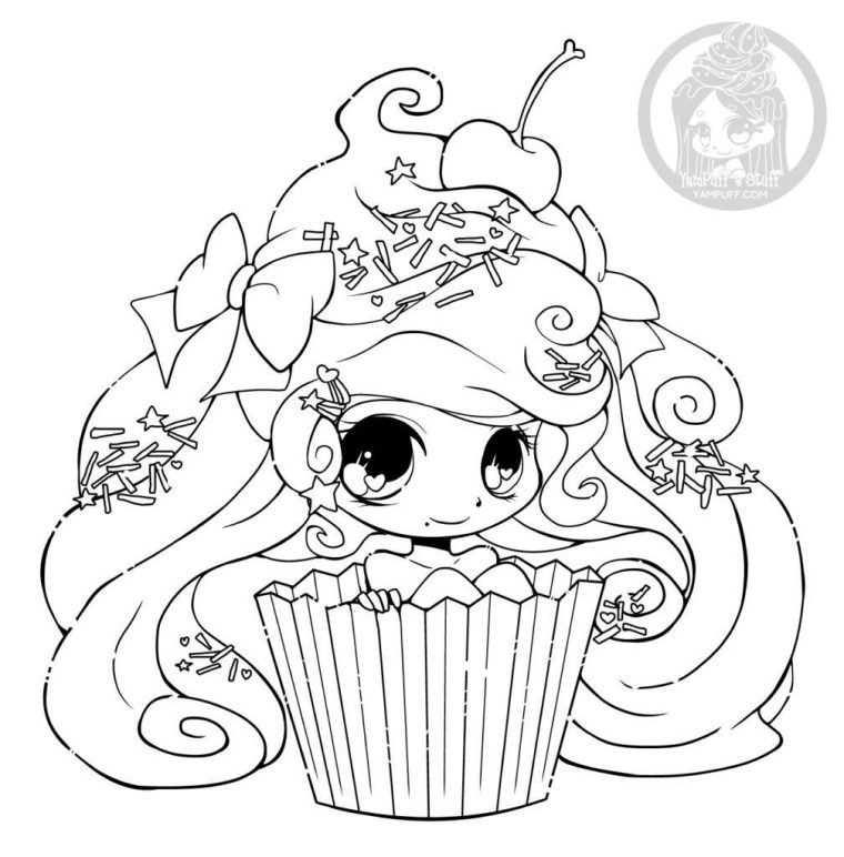 Chibi Cupcake Par Yampuff Coloriage Gratuit Imprimer serapportantà Image A Colorier Gratuit A Imprimer