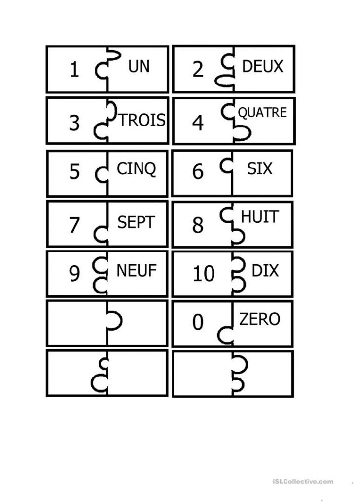 Chiffres De 0 À 10 Pour Jeunes Enfants – Français Fle Fiches pour Chiffre A Decouper