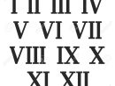 Chiffres Romains Fixés. Old Roman Numéro Alphabet Antique. Vector  Illustration Plat Isolé Sur Fond Blanc. intérieur Dessin Chiffre Romain