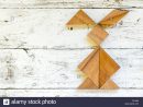 Chinese Puzzle Children Stock Photos &amp; Chinese Puzzle avec Tangram Lapin