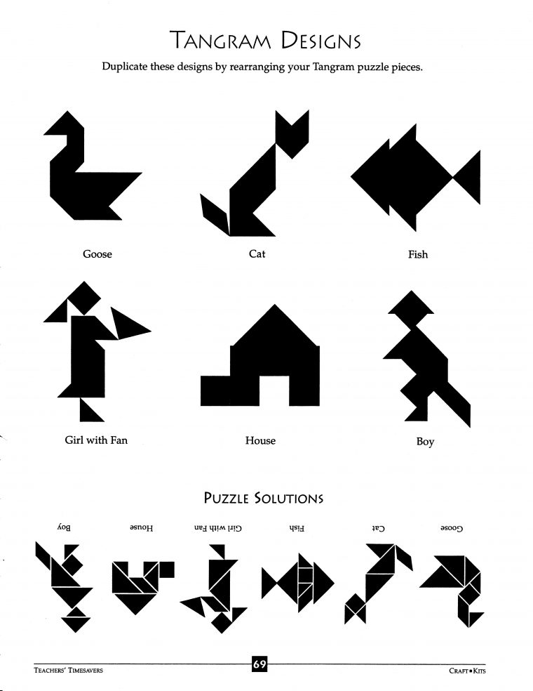 Chinese Tangrams (3 Of 3) | Tangram, Crafts, Art intérieur Tangram Cycle 3