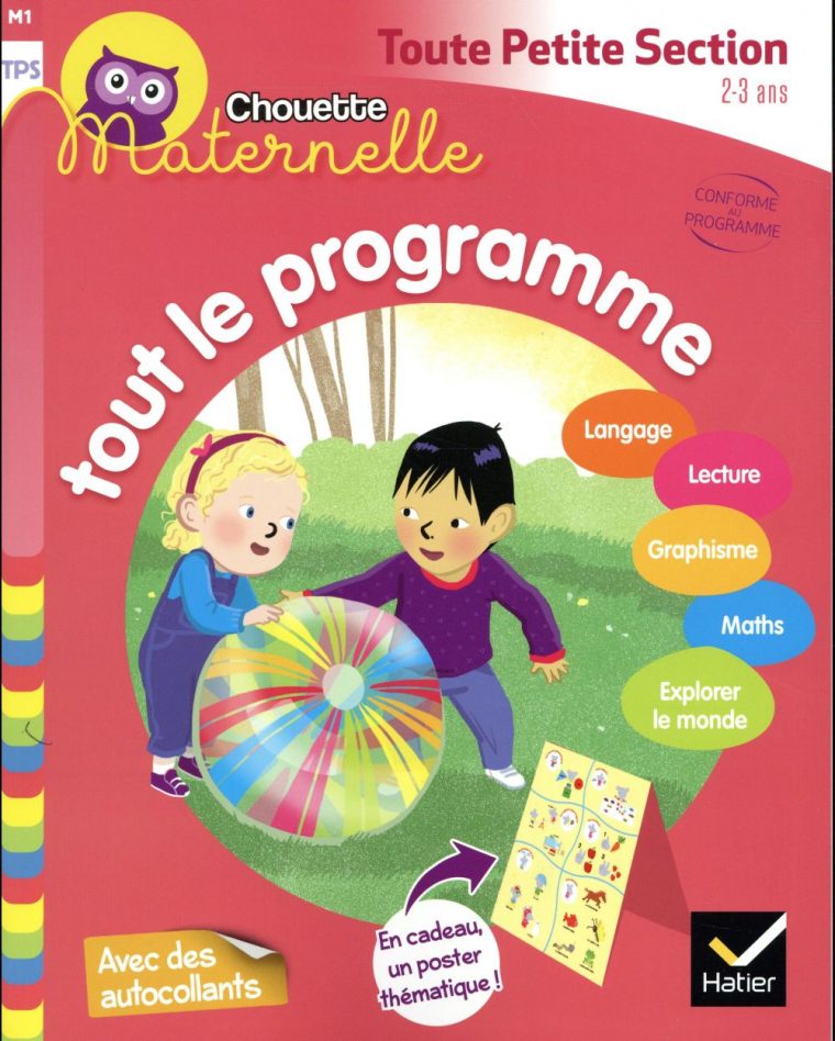 Chouette Maternelle ; Tout Le Programme ; Toute Petite Section – Florence  Doutremépuich, Francoise Perraud, Laurence Jammes – Hatier – Grand Format – intérieur Livre Graphisme Maternelle