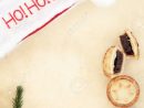 Christmas Blank Letter To Santa With Ho Ho Ho Hat, Mince Pies,.. destiné Papier Lettre De Noel