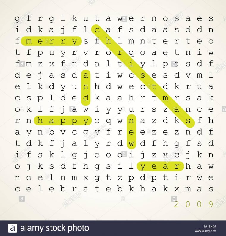 Christmas Card – Word Search Puzzle With Highlighted à Rebus Noel