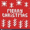 Christmas Hipster Poster For Party Or Greeting Card. Pixel encequiconcerne Pixel Art De Noël