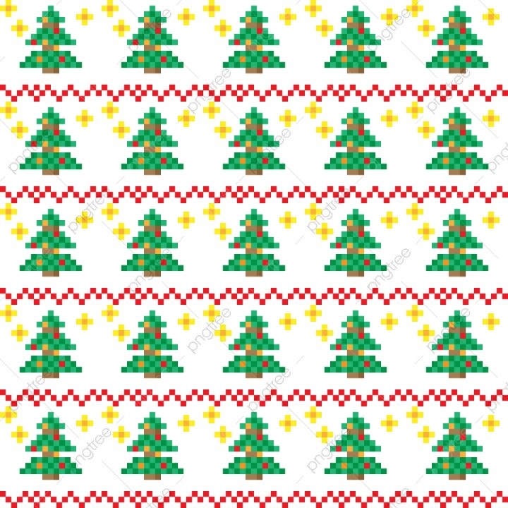 Christmas Patterns In Pixel Art Style, Christmas, Pattern dedans Pixel Art De Noël