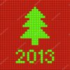 Christmas Pixel Art | Christmas Tree Background In The Style serapportantà Pixel Art De Noël