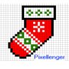 Christmas Sock Pixel Art | For Kids - Read, Play, Create! concernant Pixel Art De Noël