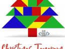 Christmas Tangram Oil Resist Art Preschool Steam Activity avec Tangram Enfant