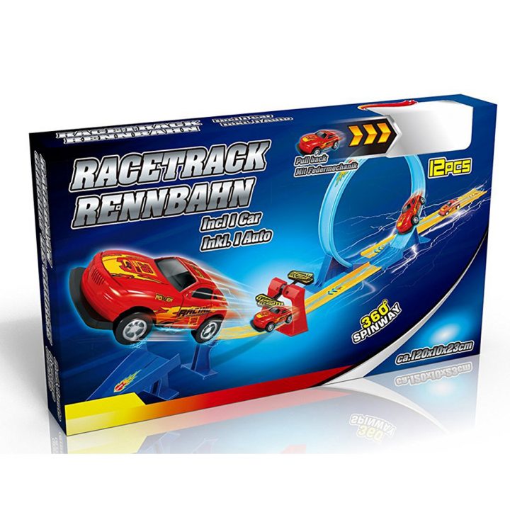 Circuit De Voitures Loopings 360° & Son Bolide De Course tout Jeux De Course Enfant