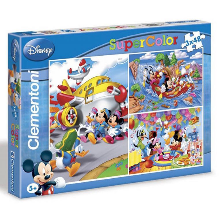 Clementoni Puzzle Enfant 3X48 Pc-Mickey – 379 – Les Puzzles à Jeux Pc Enfant