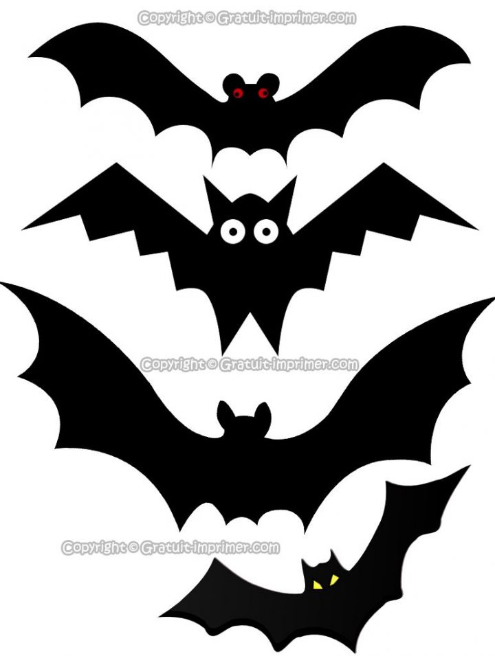 Clipart Découpage Chauve-Souris Images Gratuit A Imprimer avec Decoupage A Imprimer