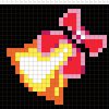 Cloche De Noël - Pixel Art | La Manufacture Du Pixel serapportantà Pixel Art Pere Noel