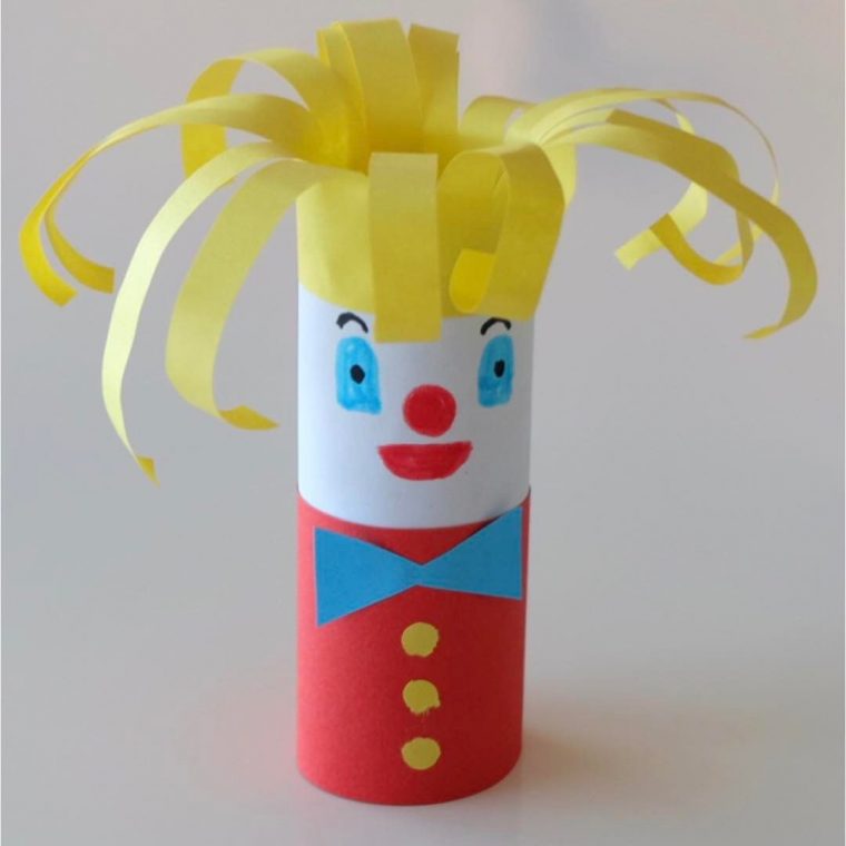 Clown En Rouleau Papier Toilette Wc #diy | Rouleau Papier tout Activité Manuelle En Papier