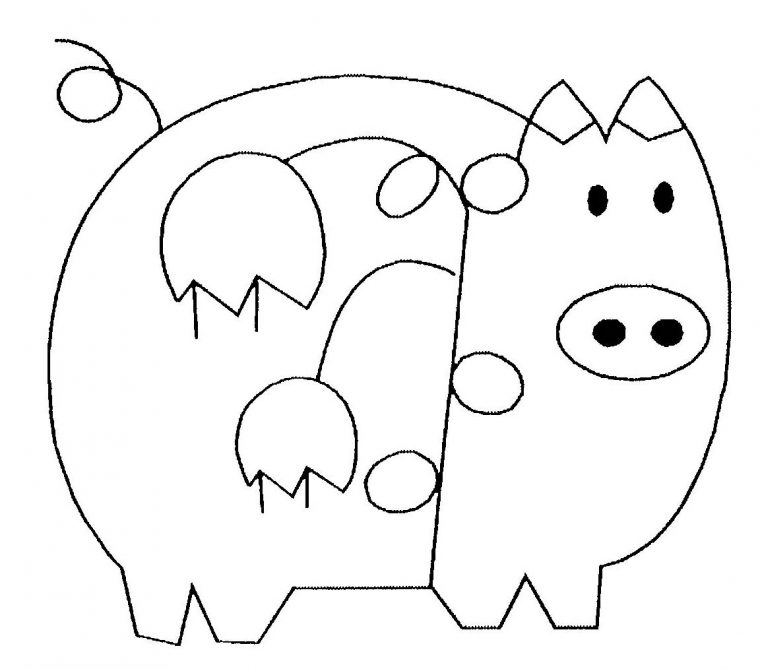 Cochon #58 (Animaux) – Coloriages À Imprimer concernant Dessin A Colorier Cochon