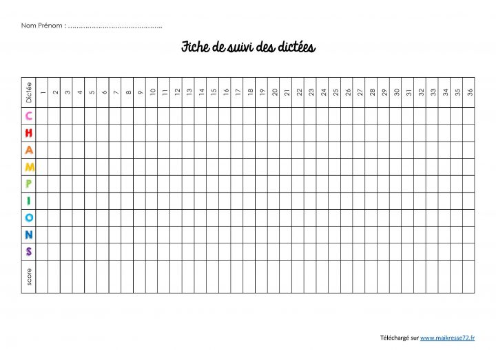 Codage Et Suivi Des Dictées – Avec Le Code Champions (De pour Cahier D Écriture Cp Gratuit À Imprimer
