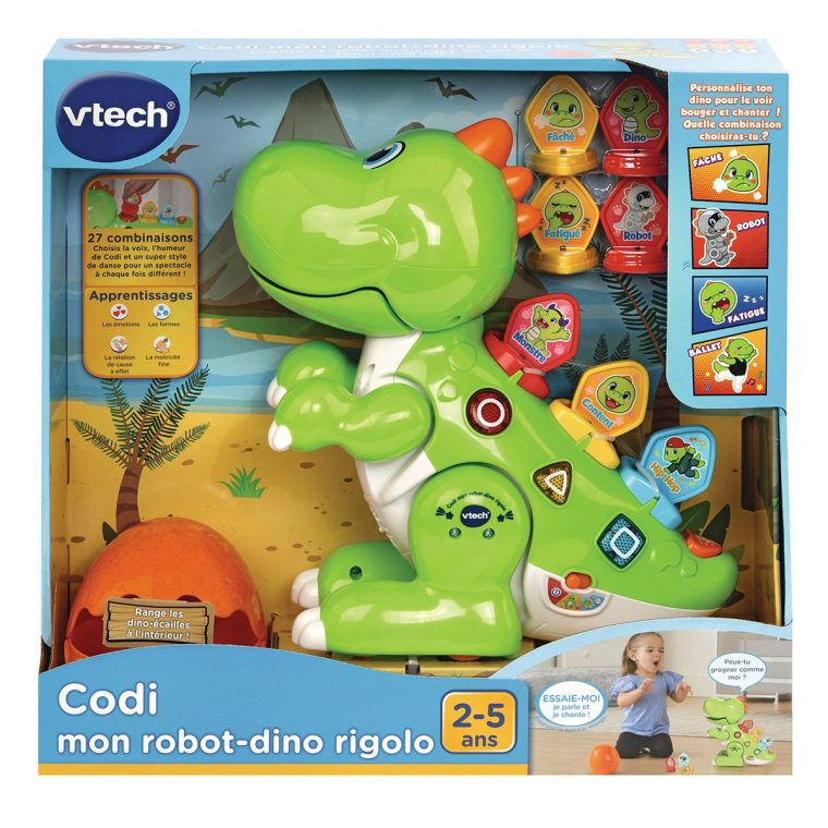 Codi Mon Robot Dino Rigolo Vert – Jeux Éducatifs à Jeux Educatif 2 Ans