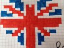 Coeur Angleterre | Coloriage Pixel, Pixel Art, Dessin Pixel serapportantà Dessin De Angleterre