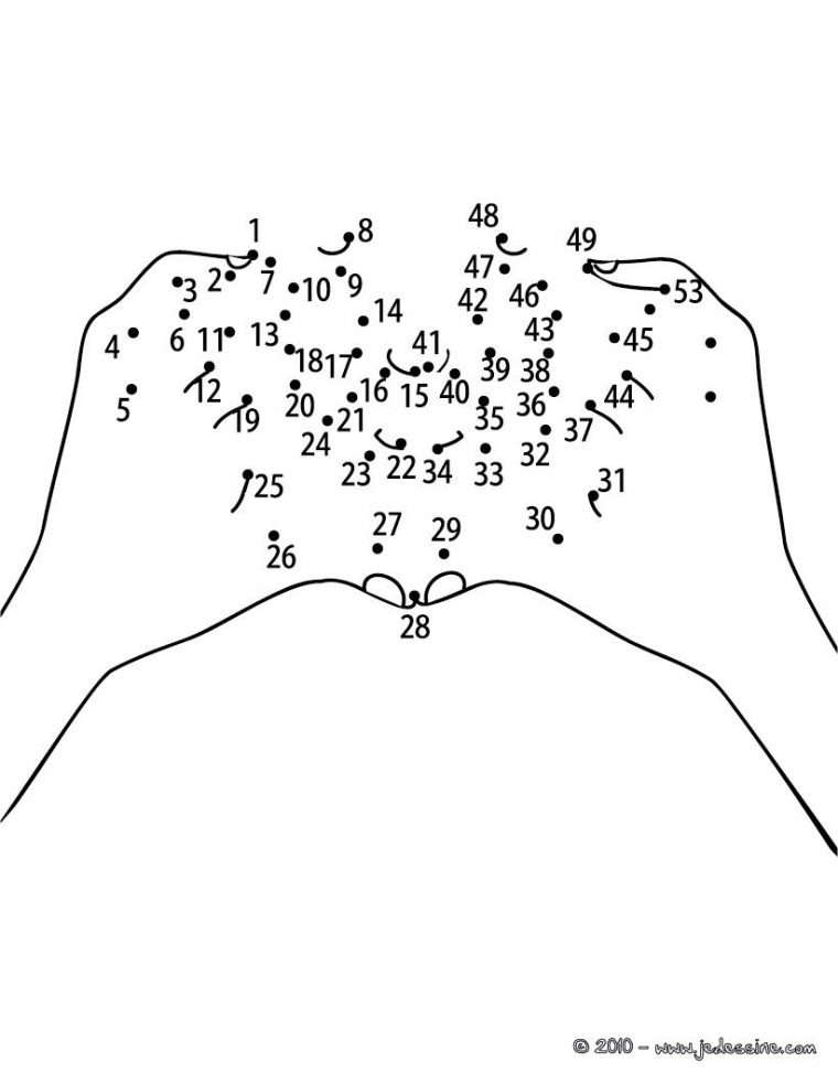 Coeur Mains Points À Relier Moyen – Jeux Des Points À Relier serapportantà Jeux De Points À Relier