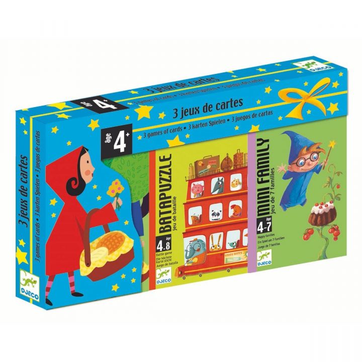 Coffret 3 Jeux Cartes Djeco Pour Enfant De 4 Ans À 7 Ans à Jeux Enfant 7 Ans