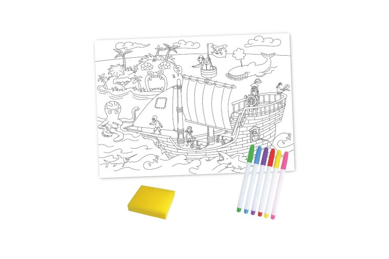 Coffret Pirates – Coloriage Magique Effaçable – Support Pré avec Coloriage Magique 6 Ans