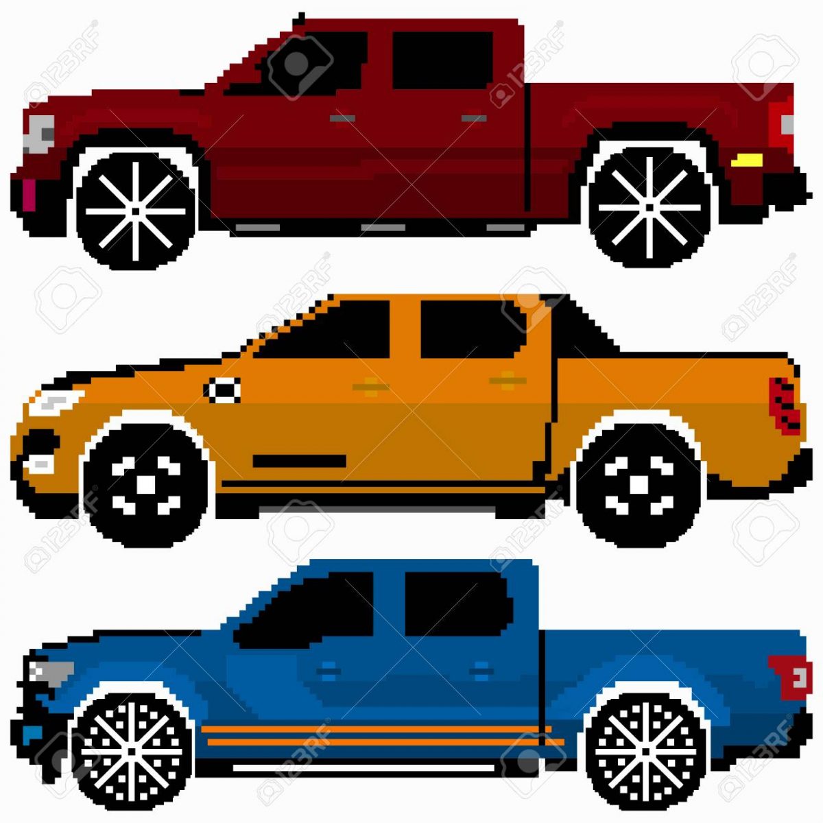 Машины pixel car