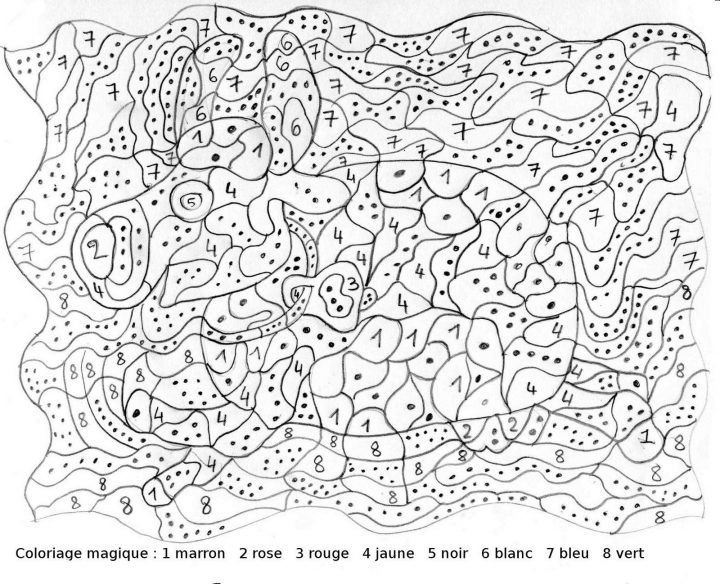 Coloriage À Imprimer : Chiffres Et Formes – Coloriages pour Coloriage Numero A Imprimer