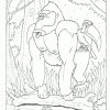 Coloriage À Imprimer Coloriage Gorille 000 destiné Coloriage Gorille