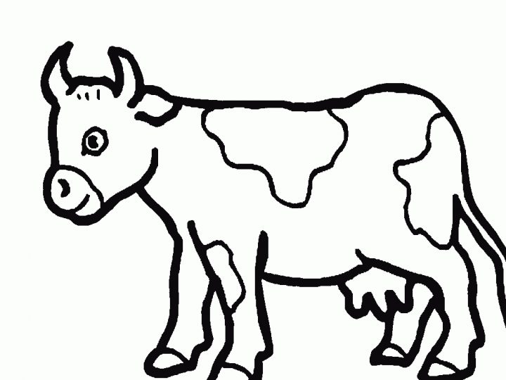 Coloriage A Imprimer Gratuit De Vache – 1001 Animaux encequiconcerne Coloriage A4 Imprimer Gratuit