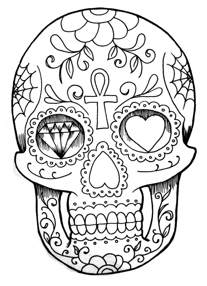 Coloriage A Imprimer Gratuit Pour Fille De 9 Ans | Skull encequiconcerne Gratuit Pour Fille