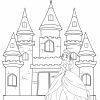 Coloriage À Imprimer : Le Château De La Princesse concernant Chateau Princesse Dessin