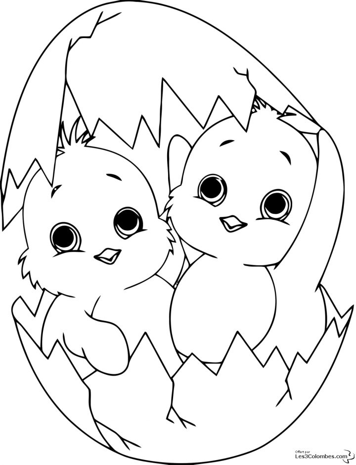 Coloriage A Imprimer Poussins De Paques 6 – Coloriage En serapportantà Dessin À Colorier En Ligne Gratuit