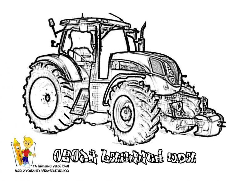 Coloriage A Imprimer Tracteur New Holland Dessins Gratuits concernant Dessin De Tracteur À Colorier