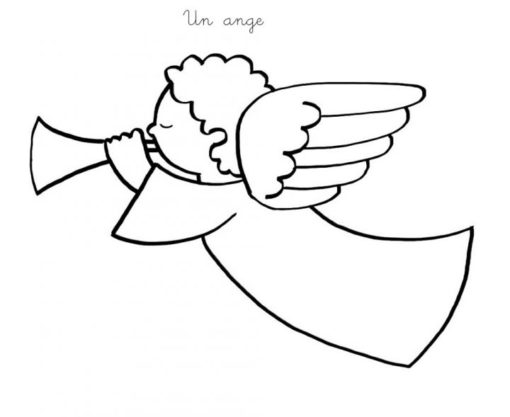 Coloriage À Imprimer : Un Ange pour Ange A Colorier