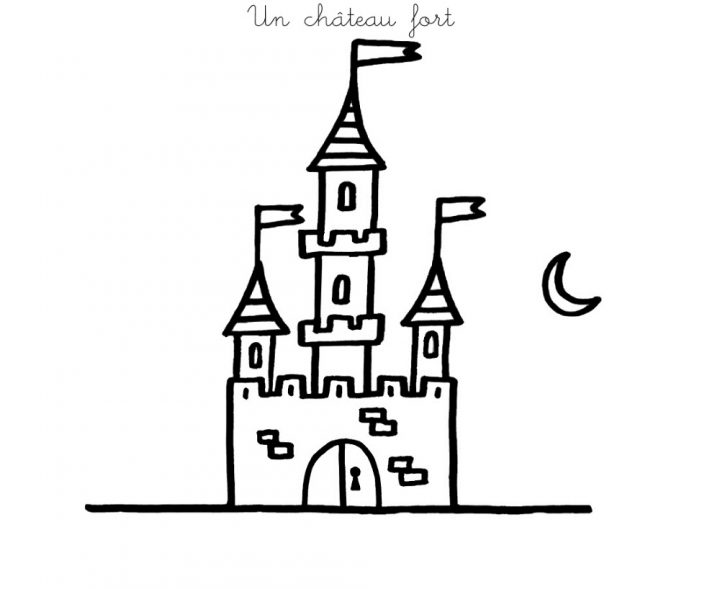 Coloriage À Imprimer : Un Château Fort 2 encequiconcerne Image De Chateau Fort A Imprimer