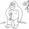 Coloriage À Imprimer : Un Gorille tout Coloriage Gorille
