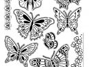 Coloriage Adulte Difficile Papillons Vintage Dessin intérieur Dessin Papillon À Colorier